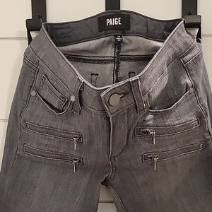 Paige Edgemont Gray Wash Denim Jeans Size 24